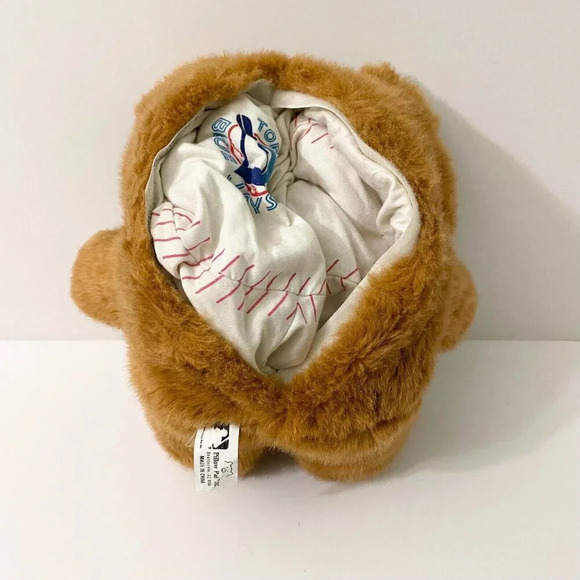Vintage MLB Toronto Blue  Jays Pillow Pal Plush Bear Reversible Baseball - Picture 3 of 16